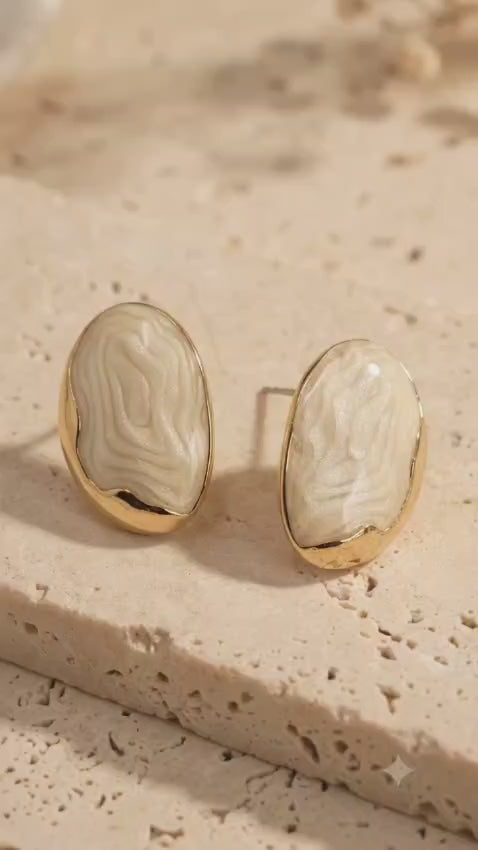 LIGHTWEIGHT ANTI TARNISH EARRINGS PEARL EAR RING