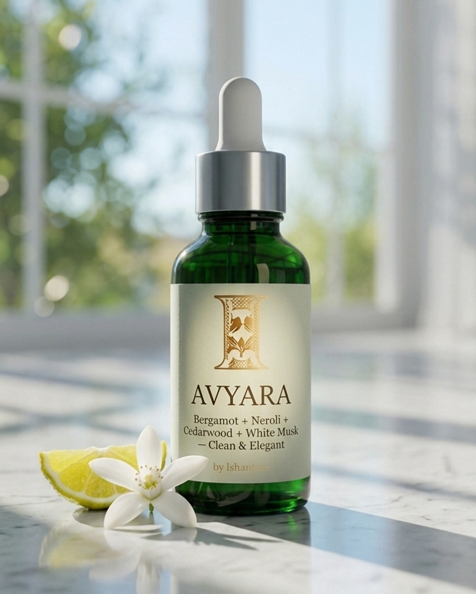 FLOOR FRAGRANCE 10 ML
AVYARA — Bergamot · Neroli · Cedarwood · White Musk