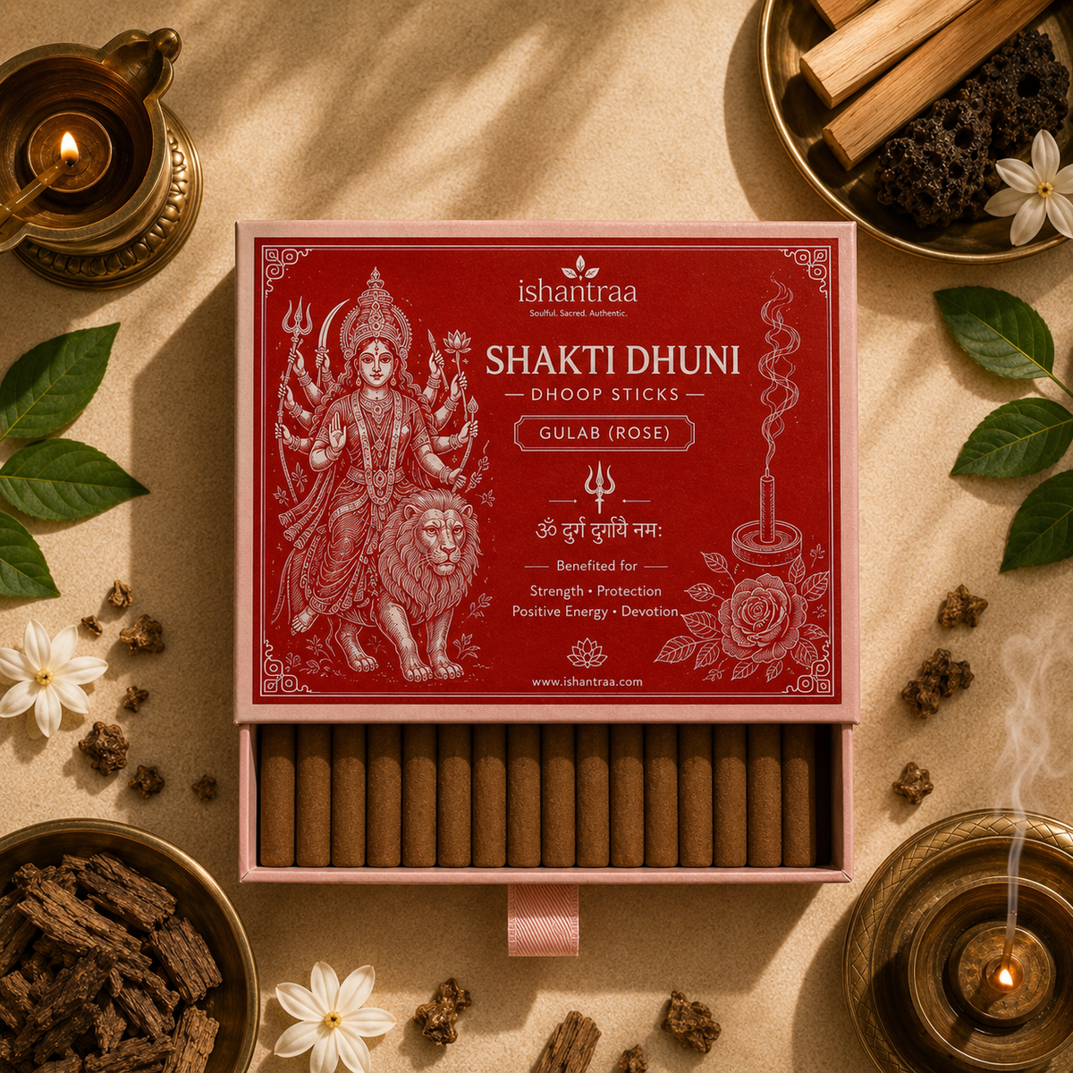 Shakti Dhuni — Rose Dhoop Sticks 30 sticks Pack