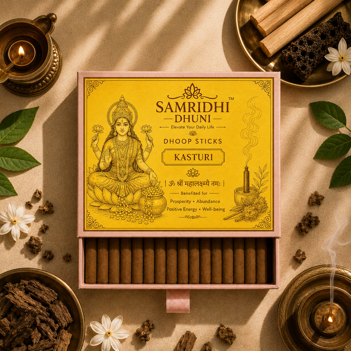 Samridhi Dhuni — Kasturi Dhoop Sticks 30 sticks pack