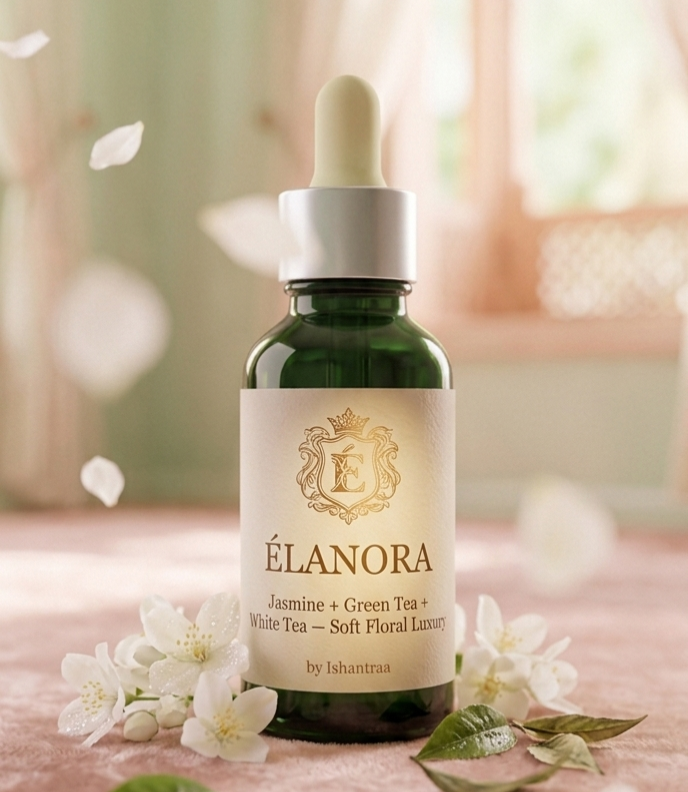 FLOOR FRAGRANCE 10 ML
ÉLANORA — Jasmine · Green Tea · White Tea